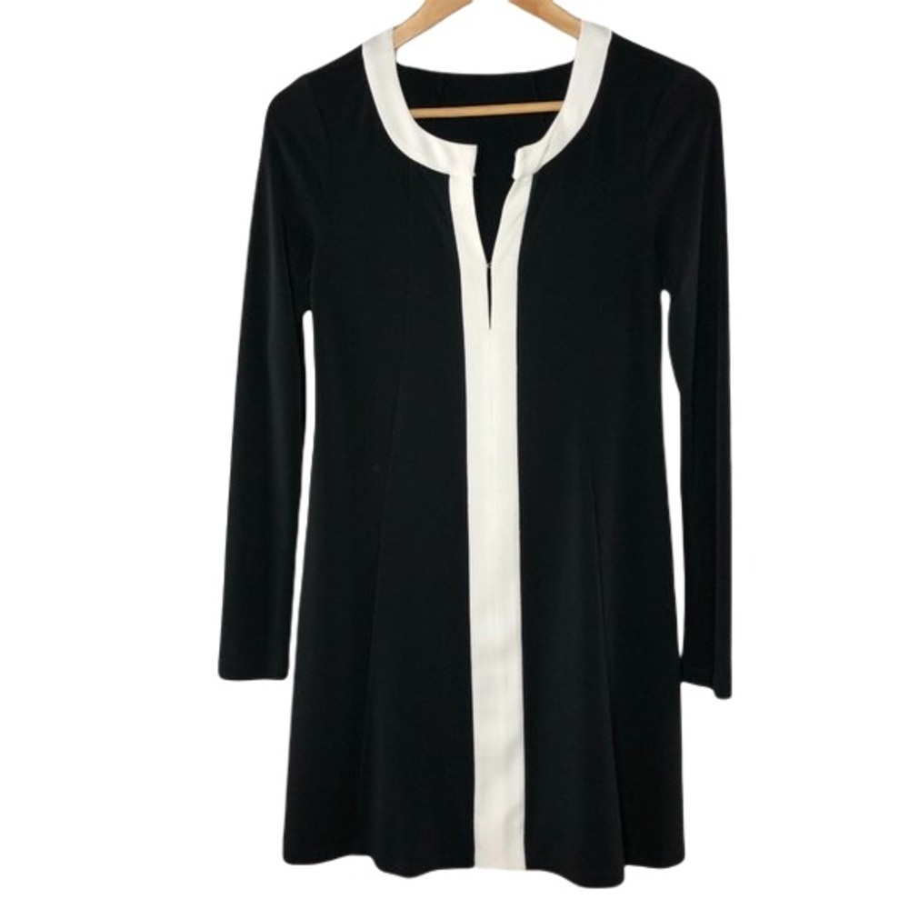 BCBG Generation classic A-line blk/wht dress, XXS